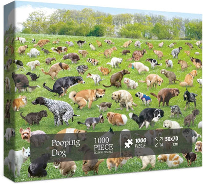 Pooping Dog Jigsaw Puzzle 1000 Piece🎁