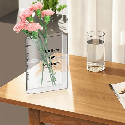 Clear Acrylic Book Vase