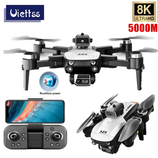 New S2S Mini Drone Profesional 8K HD Camera Fly 25Min