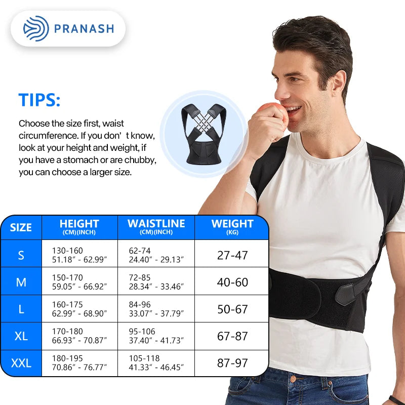 Adjustable Back Posture Corrector Belt