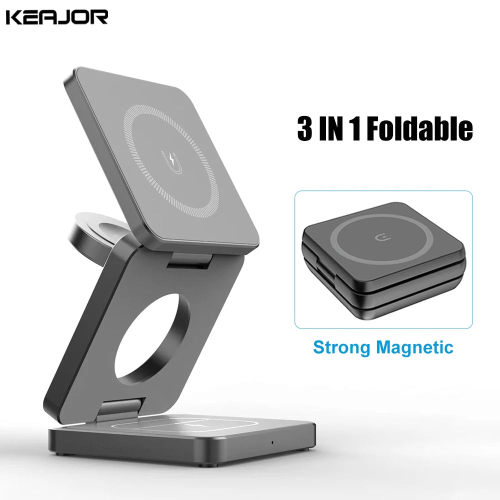 3 in 1 Wireless Charger Stand Magnetic