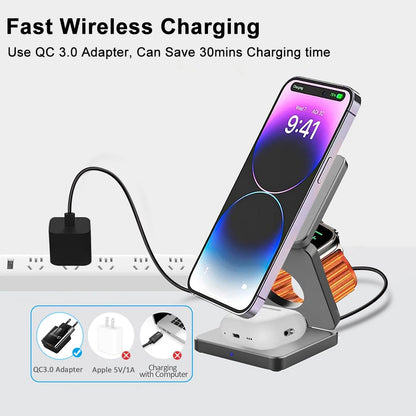 3 in 1 Wireless Charger Stand Magnetic